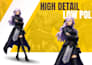 create 3d low poly character modeling, rigging, and animation for game assets